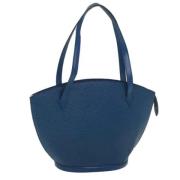 Pre-owned Leather shoulder-bags Louis Vuitton Vintage , Blue , Dames