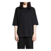 Zwart Grafisch Print Oversized T-Shirt Thom Krom , Black , Heren