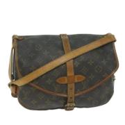 Pre-owned Canvas louis-vuitton-bags Louis Vuitton Vintage , Brown , Da...