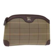 Pre-owned Canvas clutches Burberry Vintage , Brown , Dames