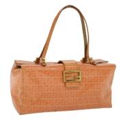 Pre-owned Canvas fendi-bags Fendi Vintage , Orange , Dames