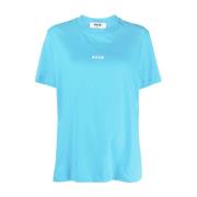 Lichtblauwe Tee Msgm , Blue , Dames