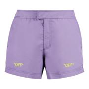 Sneldrogende zwemshorts met zakken Off White , Purple , Heren