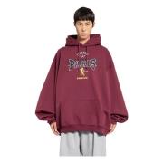 Geborduurde Toerist Hoodie met Bordeaux Hood Vetements , Red , Heren