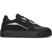 Zwarte Leren Lage Sneakers Antony Morato , Black , Heren