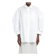 Parel Trim Signature Mouw Shirt Simone Rocha , White , Dames