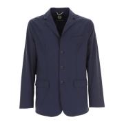 Blauwe Waterafstotende Blazer met Zakken People of Shibuya , Blue , He...