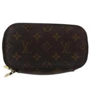 Pre-owned Canvas pouches Louis Vuitton Vintage , Brown , Dames