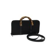 Pre-owned Nylon handbags Gucci Vintage , Black , Dames