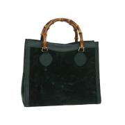 Pre-owned Suede gucci-bags Gucci Vintage , Green , Dames