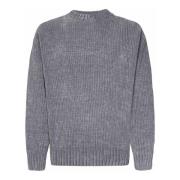 Grijze Katoenen Gebreide Crew Neck Sweater Bonsai , Gray , Heren