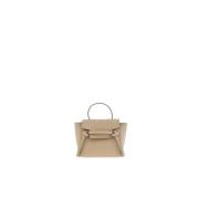 Grijze Licht Leren Riemtas Celine , Beige , Dames