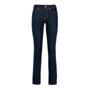 Hoge Taille Blauwe Denim Jeans Liu Jo , Blue , Dames