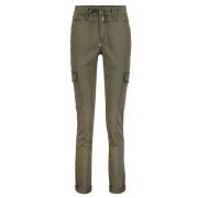 Cargo Jog Broek Red Button , Green , Dames