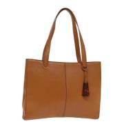 Pre-owned Leather totes Chanel Vintage , Brown , Dames