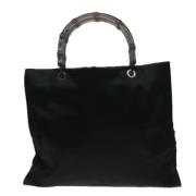 Pre-owned Satin handbags Gucci Vintage , Black , Dames