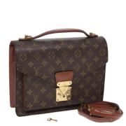 Pre-owned Canvas handbags Louis Vuitton Vintage , Brown , Dames