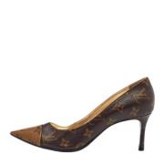 Pre-owned Coated canvas heels Louis Vuitton Vintage , Brown , Dames