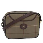 Pre-owned Canvas shoulder-bags Burberry Vintage , Beige , Dames