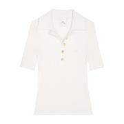 Witte T-shirts Polos voor vrouwen Courrèges , White , Dames