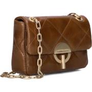 Bruin Leren Crossbody Schoudertas Vanessa Bruno , Brown , Dames