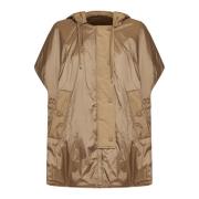 Omkeerbare Kameel Groene Cape Jas Max Mara Weekend , Brown , Dames