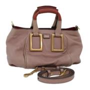 Pre-owned Leather handbags Chloé Pre-owned , Pink , Dames