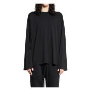 Zwarte Modal Jersey Sweatshirt Thom Krom , Black , Heren