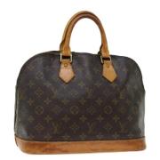 Pre-owned Canvas handbags Louis Vuitton Vintage , Brown , Dames