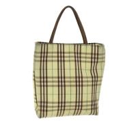 Pre-owned Canvas handbags Burberry Vintage , Yellow , Dames