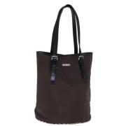 Pre-owned Nylon handbags Burberry Vintage , Brown , Dames