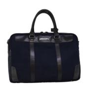 Pre-owned Canvas handbags Burberry Vintage , Blue , Dames