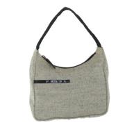 Pre-owned Canvas handbags Prada Vintage , Gray , Dames