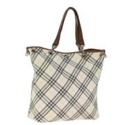 Pre-owned Canvas handbags Burberry Vintage , Beige , Dames