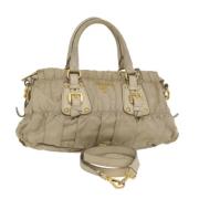 Pre-owned Nylon prada-bags Prada Vintage , Beige , Dames