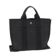 Pre-owned Canvas totes Hermès Vintage , Gray , Dames