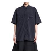 Zwarte Nylon Typemachine Shirt Comme des Garçons , Black , Heren