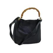 Pre-owned Leather gucci-bags Gucci Vintage , Black , Dames