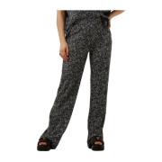 Flared Crinkle Text Pants Alix The Label , Black , Dames