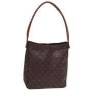 Pre-owned Canvas handbags Louis Vuitton Vintage , Brown , Dames