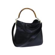 Pre-owned Leather gucci-bags Gucci Vintage , Black , Dames