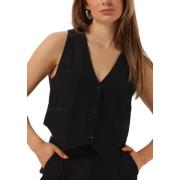 Gestreepte geweven vest Alix The Label , Black , Dames