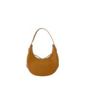 Bruin Leren Mini Tas Dubbel Draag Osoi , Brown , Dames