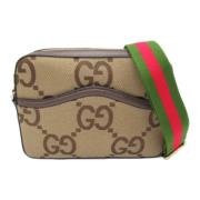 Pre-owned Canvas gucci-bags Gucci Vintage , Beige , Dames