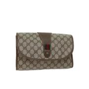 Pre-owned Canvas gucci-bags Gucci Vintage , Beige , Dames