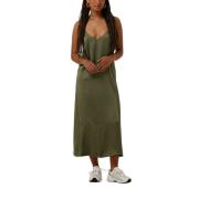 Groene Slip Jurk voor Zomerse Dagen Envii , Green , Dames