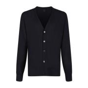 Blauwe Sweater Cardigan Katoen Zijde V-Hals Givenchy , Blue , Heren