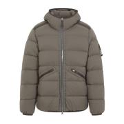 Gewatteerde Bruine Jas Aw24 Stone Island , Beige , Heren