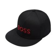 Baseball Cap Klassieke Stijl Zwart Hugo Boss , Black , Heren