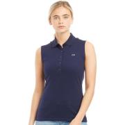 Blauwe T-shirts en Polos Lacoste , Blue , Dames